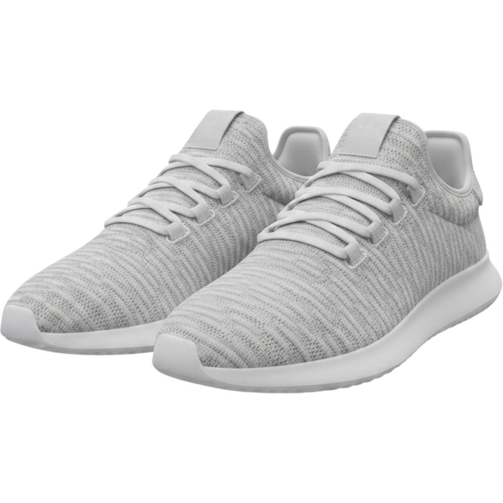 adidas Tubular Shadow Womens 8.5 Gray White‎ Knit Sneakers CG6164